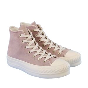 Converse CTAS Lift Hi Stone Mauve Platform Sneakers